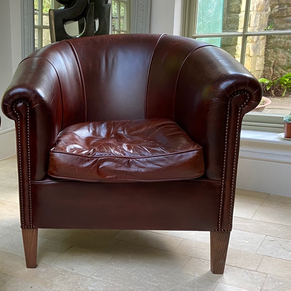 Vintage Amsterdam 'Spectre' Chair, 007 Leather Chair, Spectre Leather